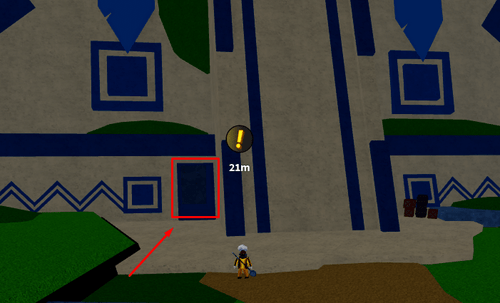 The destructible wall in Blox Fruits