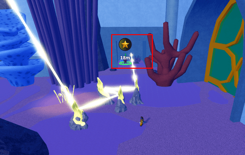 The wall with the Water Kung-fu Teacher in Blox Fruits