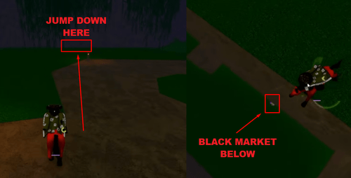 The Black Market NPC in location #7 in Slayers 2