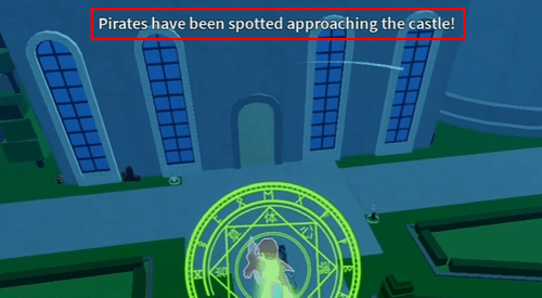 A Pirate Raid about to start in Blox Fruits