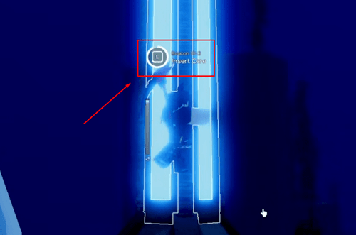 Inserting the core of Beacon 1P-2 in Fisch
