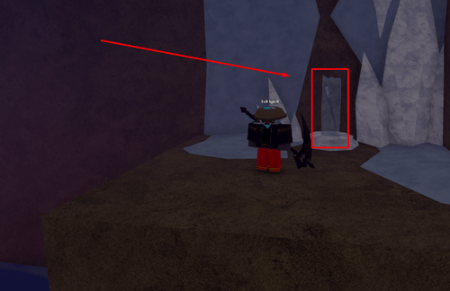 The frozen Nightfall Katana in Slayers 2