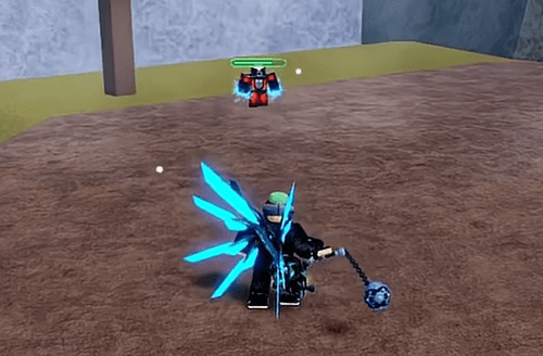 A player using the Flail in Blox Fruits