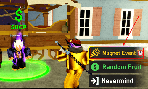 The Magnet Event Gacha in Blox Fruits