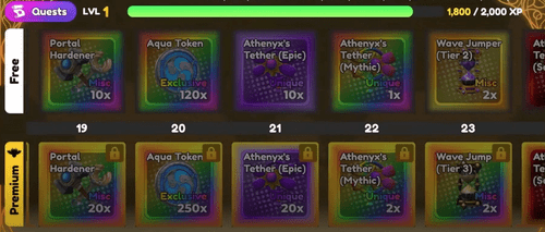 Athenyx Realm Battlepass example