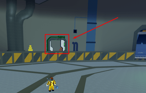 The raid lobby door in Blox Fruits