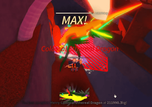 Catching a Colossal Ethereal Dragon in Fisch