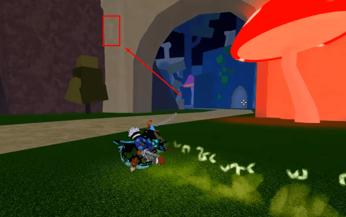 Location 1 of the unlit torches in Blox Fruits