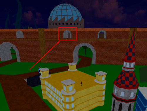 The cubby overlooking the Factory in Blox Fruits