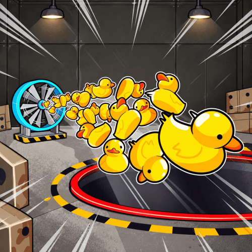 Fill a hole with a million ducks