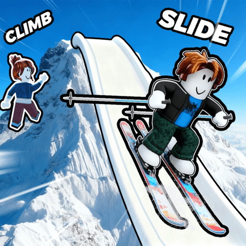 Skiing And Slide