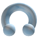 ✞ : 0g blue horseshoe septum piercing