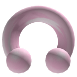 ✞ : 0g pink horseshoe septum piercing