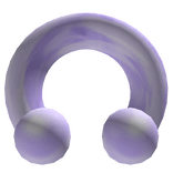 ✞ : 0g purple horseshoe septum piercing