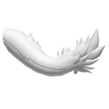 Kobold White Furred Dragon Tail