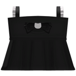 ୨୧ : black and white babydoll dress 