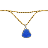 [1.0] 14k Gold Rope Chain Buddha Pendant Set