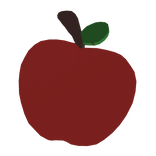 1.0 apple face sticker 🍎