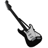 1.0 Back-Strapped Electric Guitar (Black)