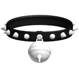 ♡ : (1.0) black spiked collar w/ giant bell