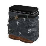 1.0 Blocky Chrome Cross Jeans w/ MCM Belt 