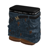 1.0 Blocky Chrome Cross Jeans w/ MCM Belt 