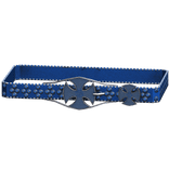 (1.0) Blue Cross Diamond Crusted Belt