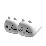 1.0 chiikawa white hamster bear slippers