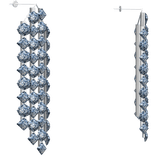 1.0 Classy Luxury Drop Blue Diamond Earrings