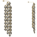 1.0 Classy Luxury Drop Diamond Earrings in Gold