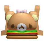 [1.0] Cute Pink Kawaii Fast Food Burger Bear 