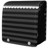 ♡: 1.0 cute striped randoseru in black