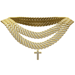 1.0 Gold Double Cuban Chain