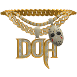 1.0 Gold Iced out DOA stacked chain