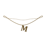 1.0 Gold Initial Necklace - M