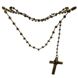 1.0 Golden vintage cross necklace 
