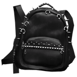 1.0 Grunge Emo Studded BackBag Black