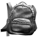 1.0 Grunge Emo Studded BackBag White