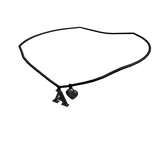 1.0 Initial Necklace: A (Black)