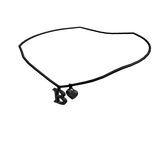 1.0 Initial Necklace: B (Black)