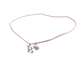 1.0 Initial Necklace: B (Pink)