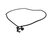 1.0 Initial Necklace: E (Black)