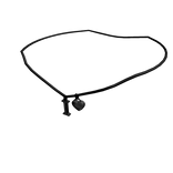 1.0 Initial Necklace: I (Black)
