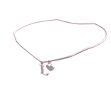 1.0 Initial Necklace: L (Pink)