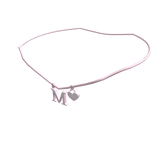 1.0 Initial Necklace: M (Pink)
