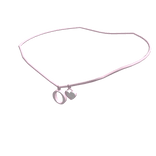 1.0 Initial Necklace: O (Pink)