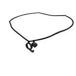 1.0 Initial Necklace: Q (Black)