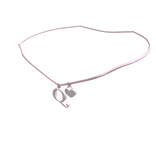 1.0 Initial Necklace: Q (Pink)