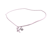 1.0 Initial Necklace: R (Pink)