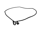 1.0 Initial Necklace: U (Black)